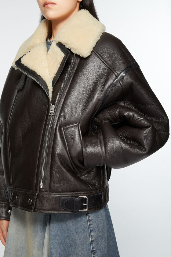 (image for) Amazing Leather shearling jacket